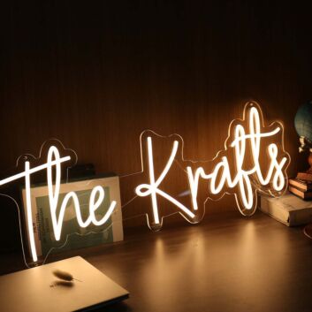 The Krafts Yellow Neon Sign
