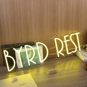 Byrd Rest Yellow Neon Sign