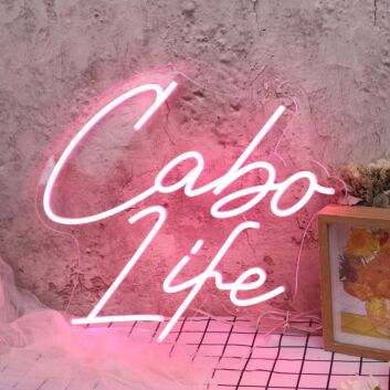 Cabo Life Red Neon Sign