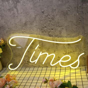 Times Yellow Neon Sign