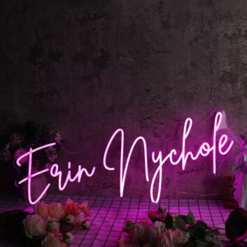 Erin Nychole Pink Neon Sign