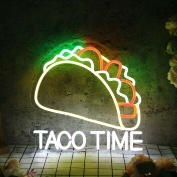Taco Time Custom Neon Sign