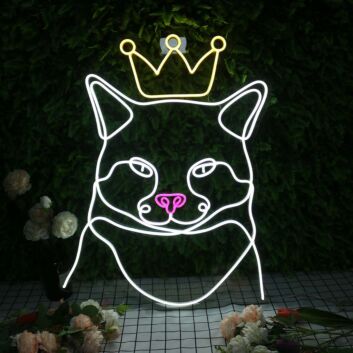Cat Wearing A Crown Custom Neon Sign