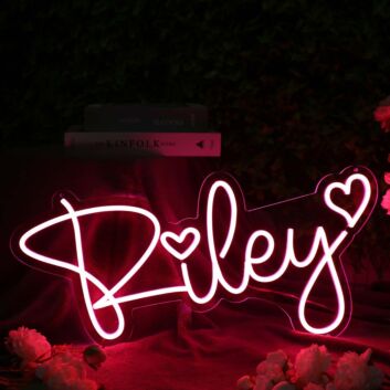 Riley Red Neon Sign
