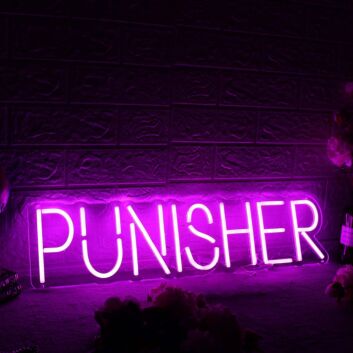 Punisher Dark Purple Neon Sign