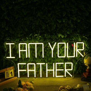 I Am Your Father Yellow Neon Sign