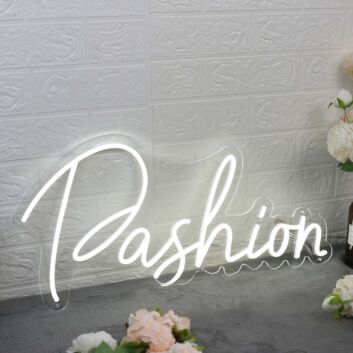 Pashion White LED Neon Sign