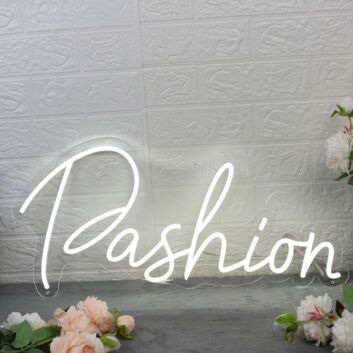 Pashion White LED Neon Sign