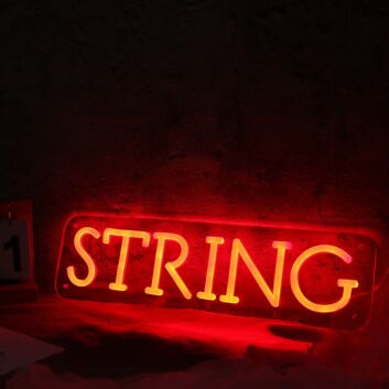 String Red Neon Sign