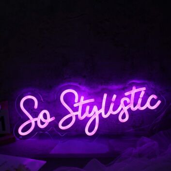So Stylistic Dark Purple Neon Sign