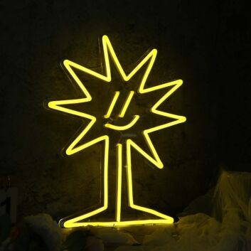 Flash Man Yellow Neon Sign