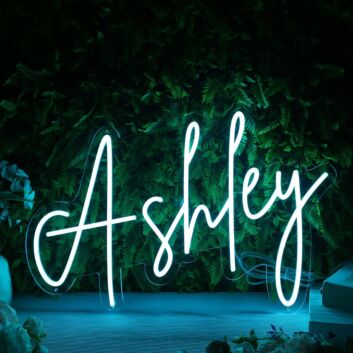 Ashley Blue LED Neon Sign