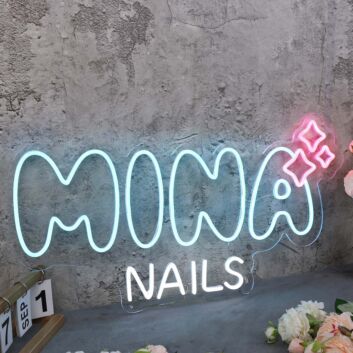 Mina Nails Neon Sign