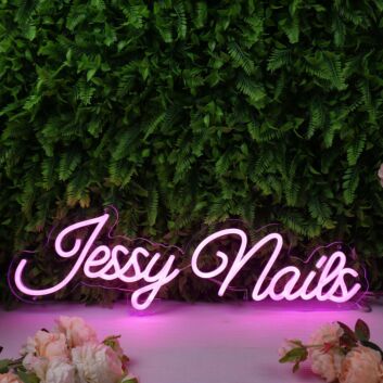 Jessy Nails Pink Neon Sign