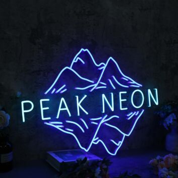 Peak Neon Blue Neon Sign
