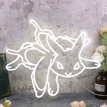 Mewtwo White Custom Neon Sign