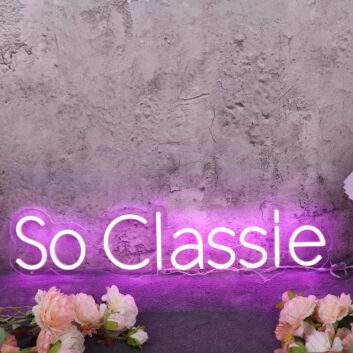 So Classie Purple Neon Sign