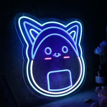 Rice Ball Cat Custom Neon Sign