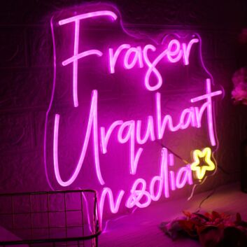 Fraser Urquhart Media Pink Neon Sign