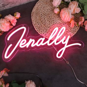 Jenally Red Neon Sign