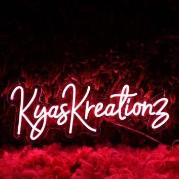 Kyas Kreations Red Neon Sign