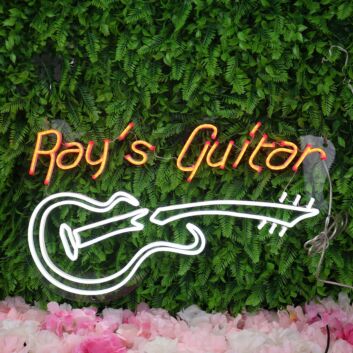 Rays Guitar Custom Neon Sign