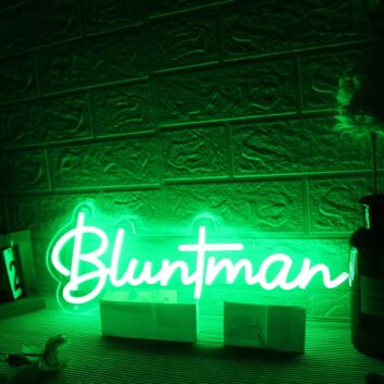 Bluntman Green Neon Sign