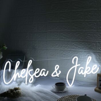 Chelsea And Jake White Neon Sign