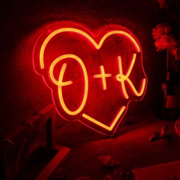 OK Heart Neon Sign