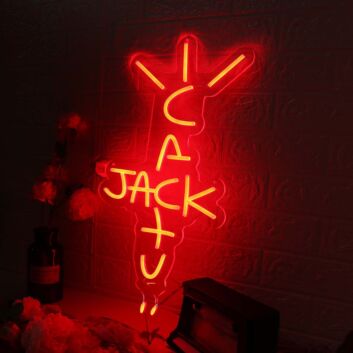 Cactus Jack Red Neon Sign