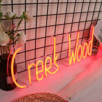 Creek Wood Red Neon Sign