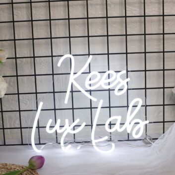 Kees Lux Lab White Neon Sign