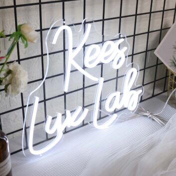 Kees Lux Lab White Neon Sign