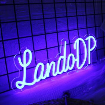LandoDP Blue Neon Sign
