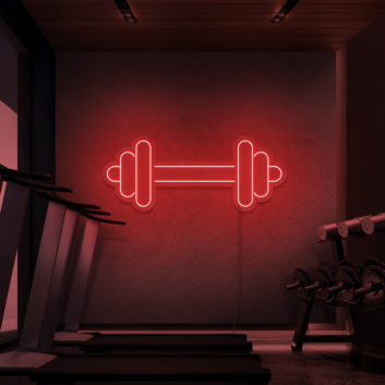 Dumbbell Neon Sign