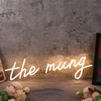 The Mung Yellow Neon Sign