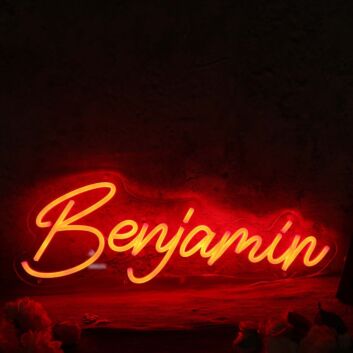 Benjamin Red Neon Sign