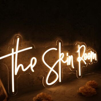 The Skin Room Yellow Neon Sign
