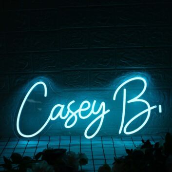Casey B Blue Neon Sign
