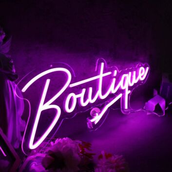 Boutique Purple Neon Sign