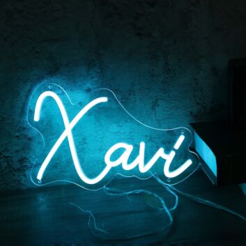 Xavi Blue Neon Sign