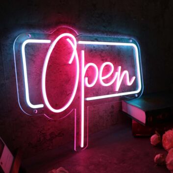Red Open Custom Neon Sign