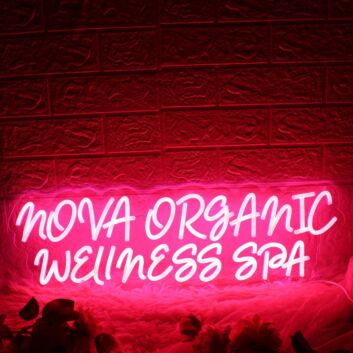 Nova Organic Wellness Spa Red Neon Sign
