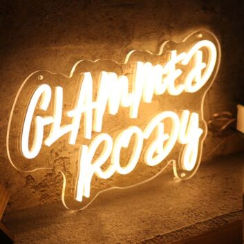 Glammed Body Yellow LED Neon Sign