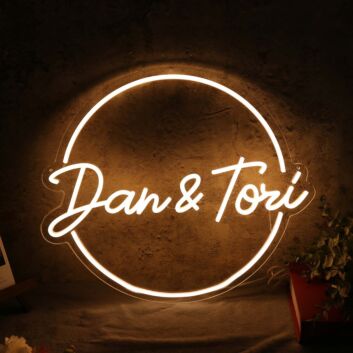 Dan And Tori Yellow Neon Sign