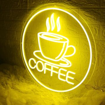 Yellow Coffee Neon Sign