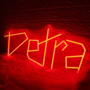 Detra Red Neon Sign