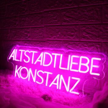 Altstadtliebe Konstanz Pink Neon Sign