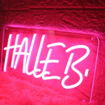 Halleb Red Neon Sign