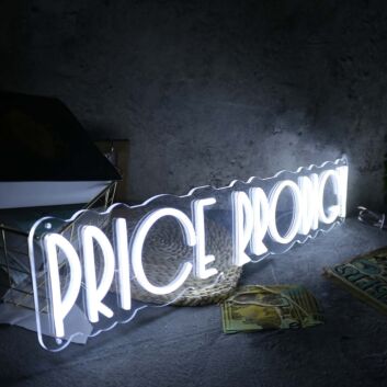 Price Prodigy White Neon Sign